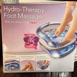 Homedics HYDRO-THERAPY FOOT MASSAGER Jet Action and Heat FB-200 New in Box!
